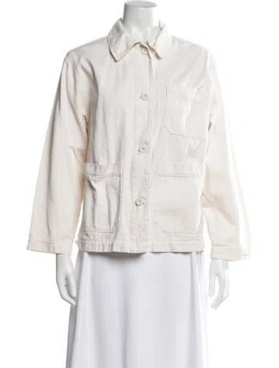 Pre-owned Weekend Max Mara Utility Jacket In White
