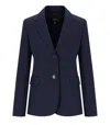 Weekend Max Mara Uva Blue Single-breasted Blazer