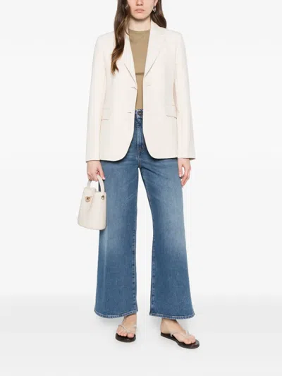 Weekend Max Mara Uva Flap-pocket Blazer In Neutral