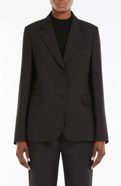 Weekend Max Mara Uva One-button Jacket In Black