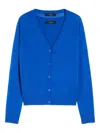 Weekend Max Mara Long-sleeved Cardigan And Vest Combination Two-piece Set In Blue
