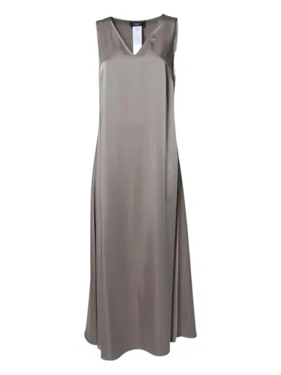 Weekend Max Mara V-neck Dress In Gray