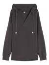 Weekend Max Mara Knitwear Oversized Adjustable Hood In Gray