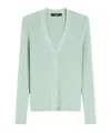 Weekend Max Mara V-neck Knitted Cardigan In Green
