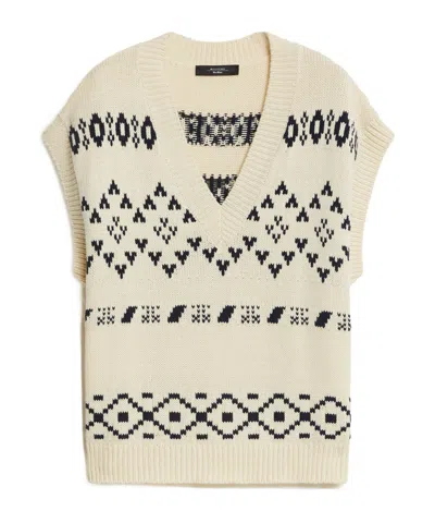 WEEKEND MAX MARA WEEKEND MAX MARA V-NECK SHORT-SLEEVED VEST