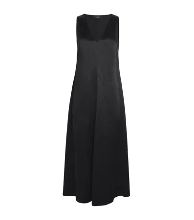 Weekend Max Mara V-neck Midi Dress In Black