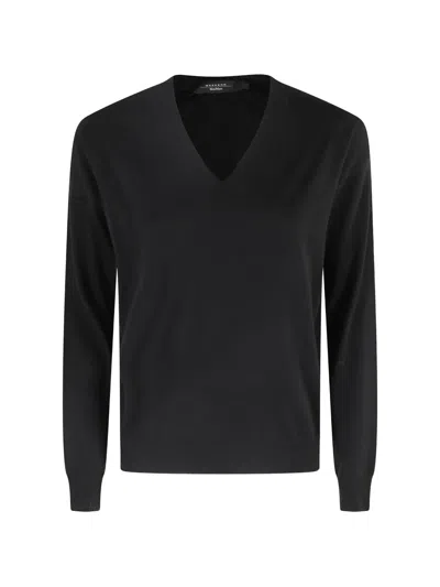 Weekend Max Mara V-neck Sweater In Black