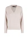 Weekend Max Mara V-neck Sweater In Multi