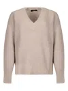 Weekend Max Mara V-neck Sweater In Neutral