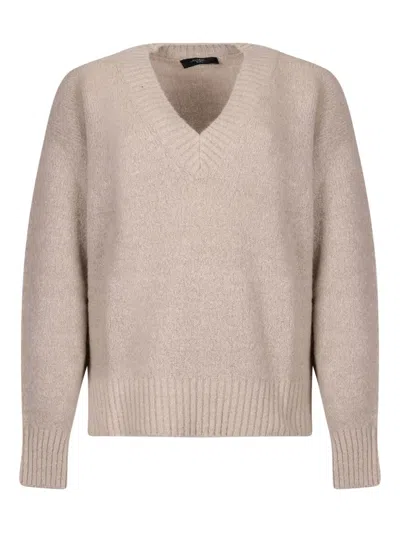 Weekend Max Mara V-neck Sweater In Neutral
