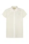 Weekend Max Mara Classic-collar Short-sleeve Shirt In White
