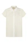 Weekend Max Mara Classic-collar Short-sleeve Shirt In White