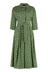 Weekend Max Mara Women's Varenna Printed Shirtdress In Green