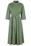 Weekend Max Mara Women's Varenna Printed Shirtdress In Verde