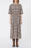 Weekend Max Mara Varese Floral Print Silk Dress In Brown