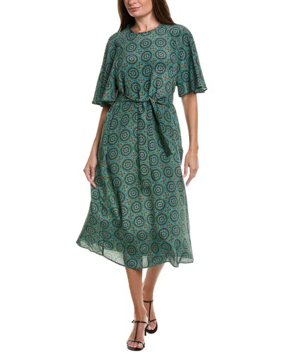Weekend Max Mara Varese Silk Dress In Green