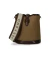 Weekend Max Mara Vasaio Bronze Bucket Bag In Sand