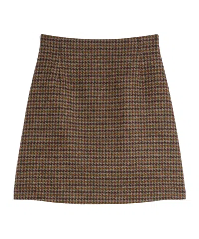 WEEKEND MAX MARA WEEKEND MAX MARA VATA HOUNDSTOOTH MINI SKIRT