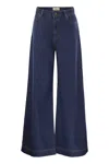 Weekend Max Mara Vega Logo-patch Jeans In Blue
