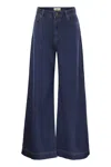 Weekend Max Mara Vega Logo-patch Jeans In Blue