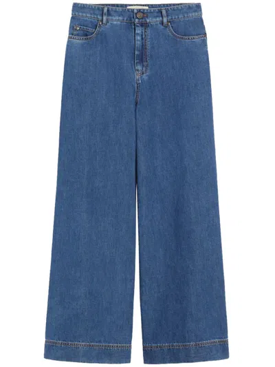 Weekend Max Mara Belt-loop Jeans In Blue