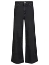 Weekend Max Mara Omens Black Vega High-rise Wide-leg Denim Jeans In Black