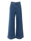 Weekend Max Mara Vega Denim Trousers In Blue