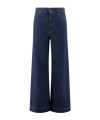 Weekend Max Mara Vega Logo-patch Jeans In Blue