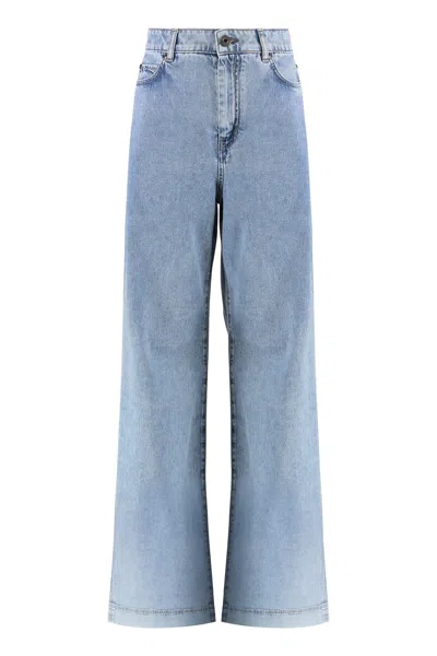 Weekend Max Mara Vega Wide-leg Jeans In Navy