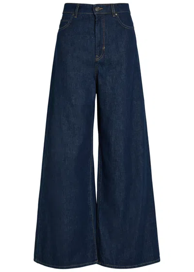Weekend Max Mara Vega Wide-leg Jeans In Blue
