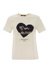 Weekend Max Mara Vello T-shirt In Beige