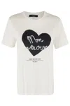 Weekend Max Mara Vello T-shirt In Avorio