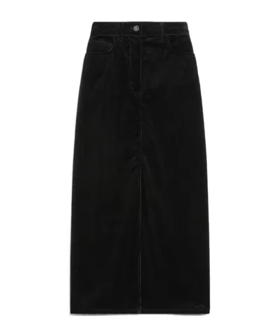 WEEKEND MAX MARA VELVET POCKET SKIRT