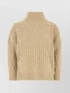 Weekend Max Mara Veneto Cable Knit Sweater In Neutral