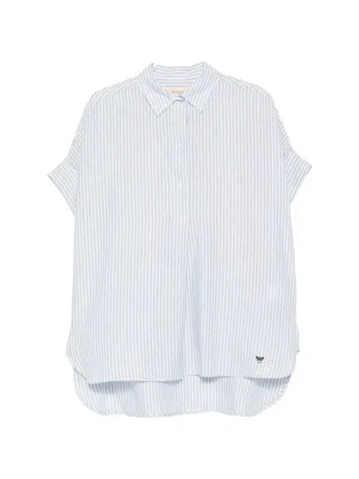 Weekend Max Mara Verve Striped Shirt In Blue