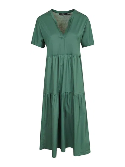 Weekend Max Mara Vestido Midi - Verde