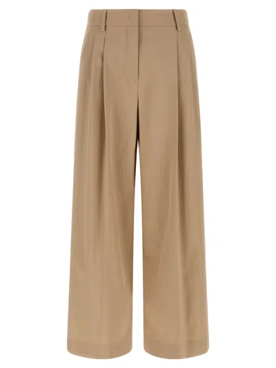 Weekend Max Mara Vettura Pants Beige In Brown