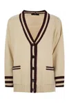 Weekend Max Mara Vicolo - Cardigan With Contrasting Edges