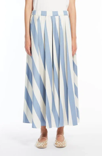 WEEKEND MAX MARA WEEKEND MAX MARA VIDIM STRIPE COTTON & SILK SKIRT