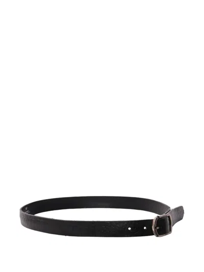 Weekend Max Mara Vignola Embossed Leather Belt In Brown