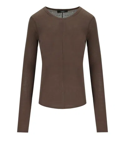 Weekend Max Mara Vincinta Brown Long Sleeved T-shirt