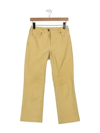 Pre-owned Weekend Max Mara Vintage Straight Leg Jeans In Yellow