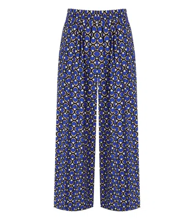 Weekend Max Mara Virgin Blue Cropped Trousers