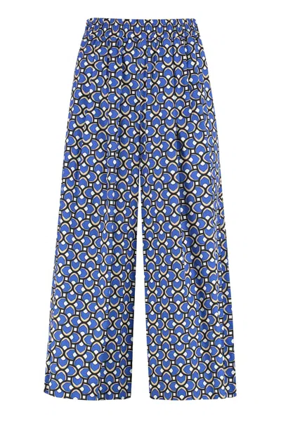 WEEKEND MAX MARA WEEKEND MAX MARA VIRGIN POPLIN COTTON TROUSERS