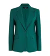 Weekend Max Mara Virgin Wool Blazer In Green