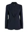 Weekend Max Mara Virgin Wool Blazer In Blue