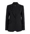 Weekend Max Mara Virgin Wool Blazer In Black