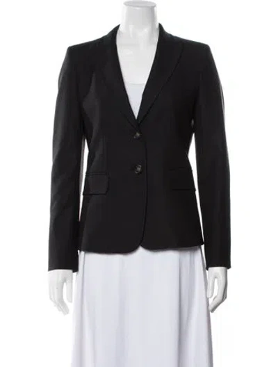 Pre-owned Weekend Max Mara Virgin Wool Blazer In Black