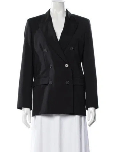Pre-owned Weekend Max Mara Virgin Wool Blazer In Blue