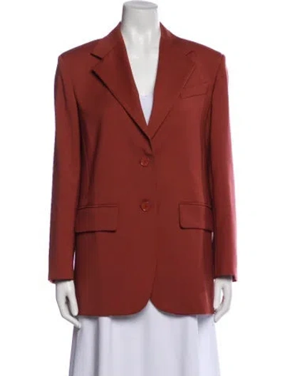 Pre-owned Weekend Max Mara Virgin Wool Blazer In Brown